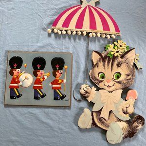 1960s Vintage Nursery Wall Hangings